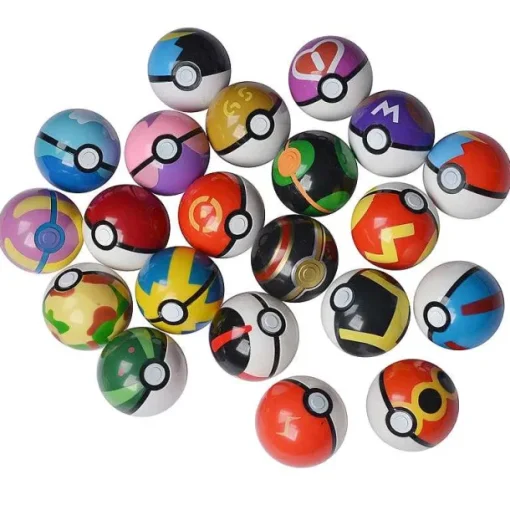 Pkm.store Pokeball & Pokebälle-4 Bis 20 Pokebälle Mit Pokemon Figuren Im Set (Zufallige Wahl)