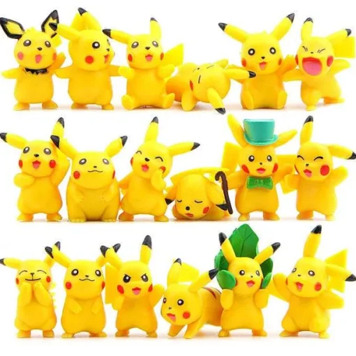 Pkm.store Pokemon Figuren-18 Stk. Pikachu Figuren (Ca. 4Cm)