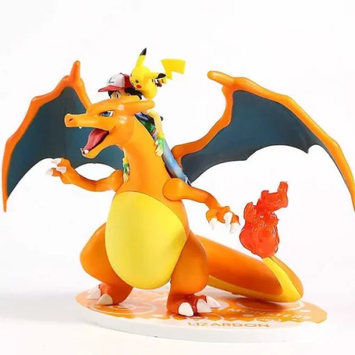 Pkm.store Pokemon Figuren-Ash Ketchum & Charizard / Glurak Lizardon Sammel Figur Pokemon