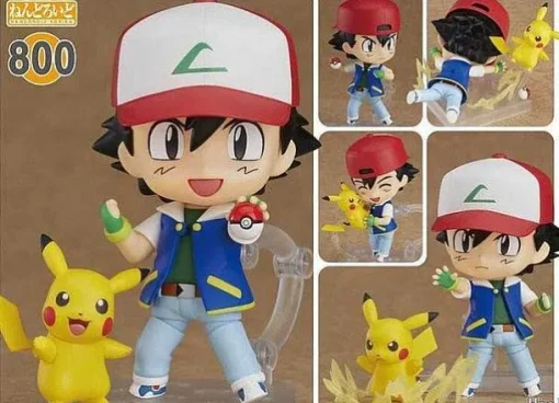 Pkm.store Pokemon Figuren-Ash Ketchum & Pikachu Pokemon Figur (Ca. 10Cm)