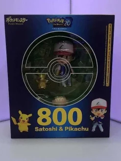 Pkm.store Pokemon Figuren-Ash Ketchum & Pikachu Pokemon Figur (Ca. 10Cm)