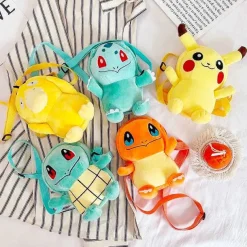 Pkm.store Sonstiges Merchandise-Bisasam Bulbasaur, Pikachu, Enton, Glumanda Plusch Kleine Tasche Rucksack