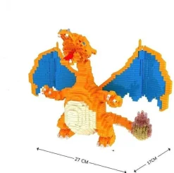 Pkm.store Pokemon Figuren-Charizard Glurak Pokemon Baustein Set (2080 Teile)