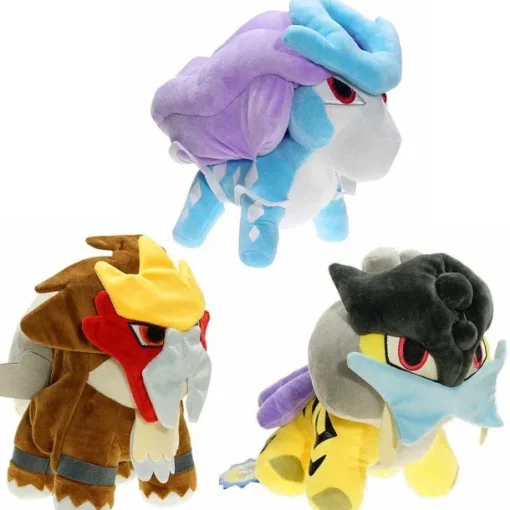 Pkm.store Pokemon Kuscheltiere-20Cm Suicune, Entei Oder Raikou Stofftier Pokemon Figuren (Ca. 20Cm)