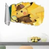 Pkm.store Detektiv Pikachu-3D Detektiv Pikachu Wand Sticker (60Cm*40Cm)