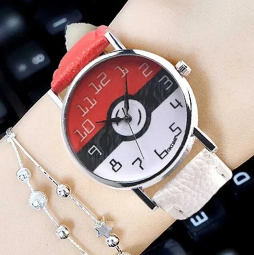 Pkm.store Uhren Und Wecker-Damen Pokemon Armband Uhr Im Pokeball Design