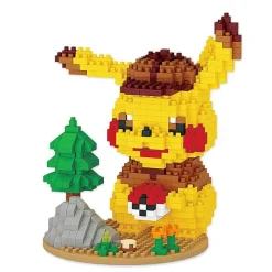 Pkm.store Detektiv Pikachu-Detektiv Pikachu Klemm Baustein Set (675 Bausteine)