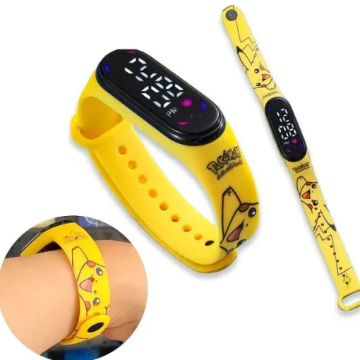 Pkm.store Uhren Und Wecker-Digitale Armbanduhr Fur Kinder Mit Led Und Aufladefunktion