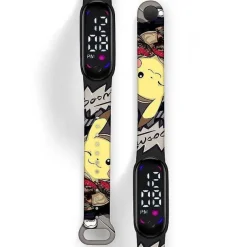 Pkm.store Uhren Und Wecker-Digitale Armbanduhr Fur Kinder Mit Led Und Aufladefunktion