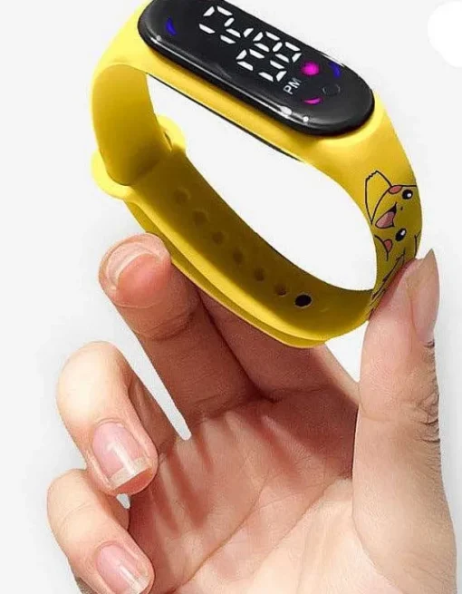 Pkm.store Uhren Und Wecker-Digitale Armbanduhr Fur Kinder Mit Led Und Aufladefunktion