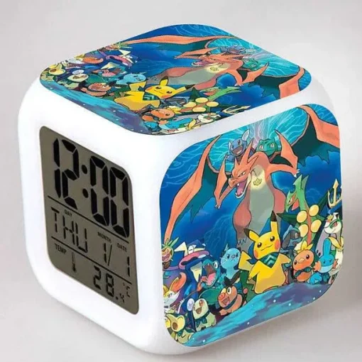 Pkm.store Sonstiges Merchandise-Digitaler Pokemon Wecker In Unterschiedlichen Motiven