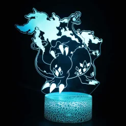 Pkm.store Pokemon Lampen & Nachtlichter-Dynamax Glurak Charizard 3D Lampe Nachtlicht
