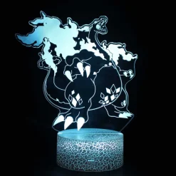 Pkm.store Pokemon Lampen & Nachtlichter-Dynamax Glurak Charizard 3D Lampe Nachtlicht