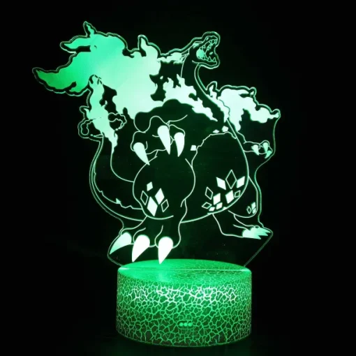 Pkm.store Pokemon Lampen & Nachtlichter-Dynamax Glurak Charizard 3D Lampe Nachtlicht