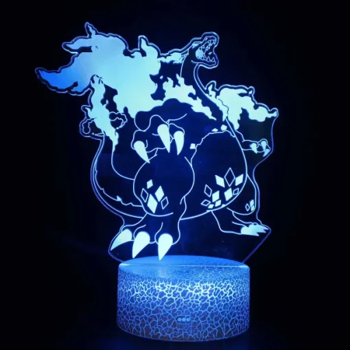 Pkm.store Pokemon Lampen & Nachtlichter-Dynamax Glurak Charizard 3D Lampe Nachtlicht