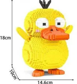 Pkm.store Pokemon Bausteine-Enton / Psyduck Baustein Pokemon Bausatz (2570 Teile)