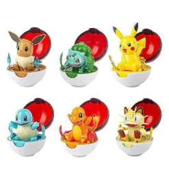 Pkm.store Pokeball & Pokebälle-6Er Set Grose Pokebälle Mit Pokemon Figuren Spielzeug