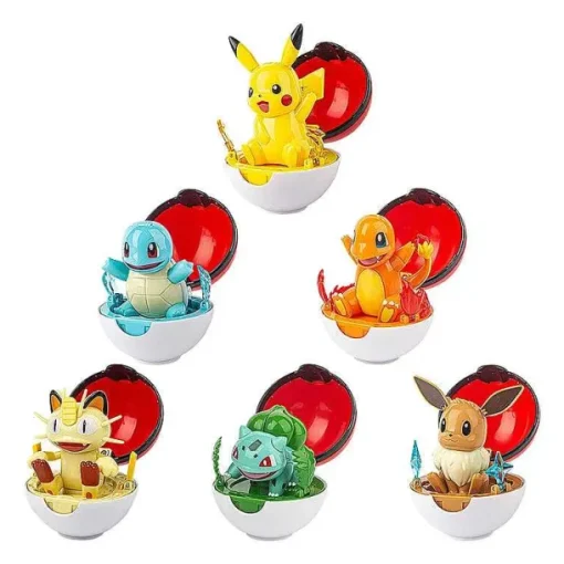 Pkm.store Pokeball & Pokebälle-6Er Set Grose Pokebälle Mit Pokemon Figuren Spielzeug