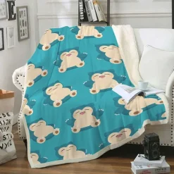 Pkm.store Herbst & Winter-Flauschige Pokemon Flanell Decke