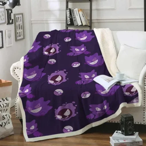 Pkm.store Herbst & Winter-Flauschige Pokemon Flanell Decke