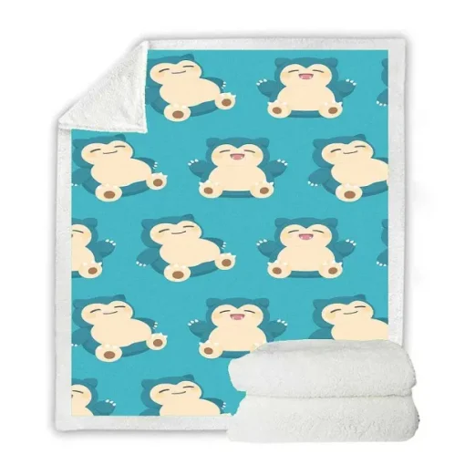 Pkm.store Herbst & Winter-Flauschige Pokemon Flanell Decke