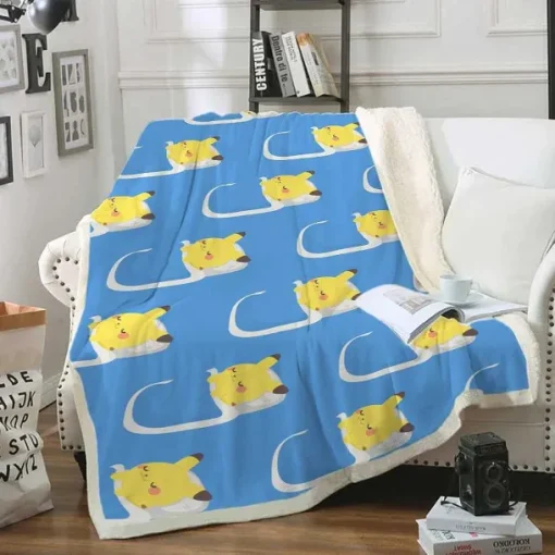 Pkm.store Herbst & Winter-Flauschige Pokemon Flanell Decke
