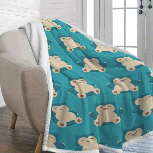 Pkm.store Herbst & Winter-Flauschige Pokemon Flanell Decke