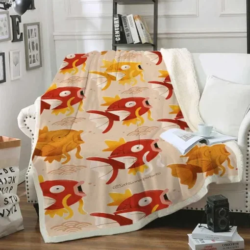 Pkm.store Herbst & Winter-Flauschige Pokemon Flanell Decke