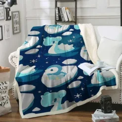 Pkm.store Herbst & Winter-Flauschige Pokemon Flanell Decke