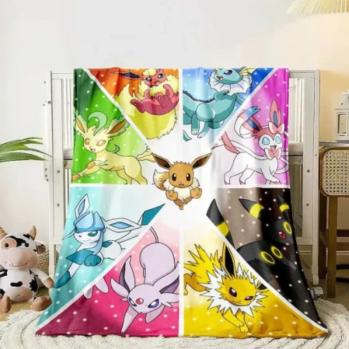 Pkm.store Herbst & Winter-Flauschige Weiche Decken Mit Pikachu Und Evoli Motiven