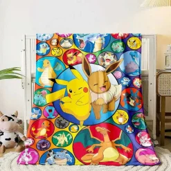Pkm.store Herbst & Winter-Flauschige Weiche Decken Mit Pikachu Und Evoli Motiven