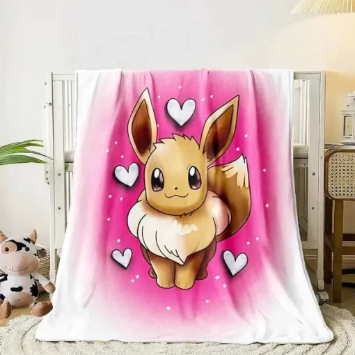 Pkm.store Herbst & Winter-Flauschige Weiche Decken Mit Pikachu Und Evoli Motiven