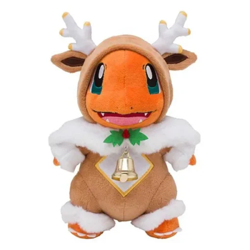 Pkm.store Herbst & Winter-Glumanda Charmander Stofftier Cosplay Weihnachts Edition (Ca. 24Cm)