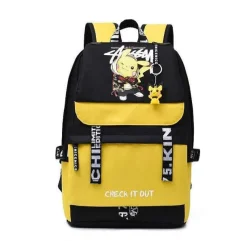 Pkm.store Rucksäcke & Taschen-Groser Pokemon Schulrucksack Mit Usb Ladebuchse Im Pikachu Look