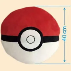 Pkm.store Pokeball & Pokebälle-Groses Plusch Pokeball Kissen Ca. 40X40Cm