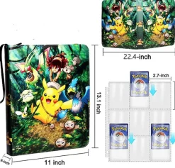 Pkm.store Pokemon Sammelalbum-Hochwertige Karten Sammelmappe Fur Bis Zu 720 Pokemon Karten