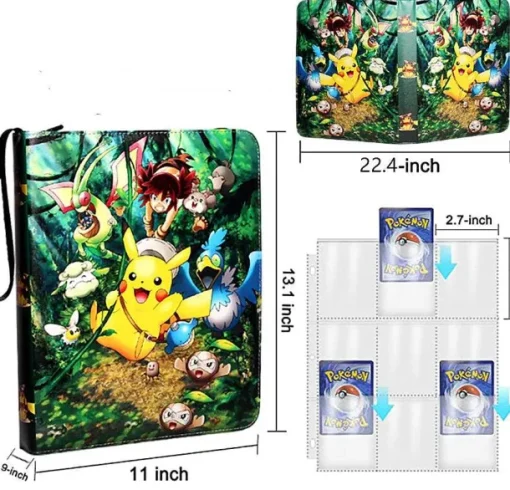 Pkm.store Pokemon Sammelalbum-Hochwertige Karten Sammelmappe Fur Bis Zu 720 Pokemon Karten