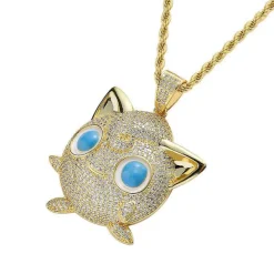 Pkm.store Pokemon Schmuck-Jigglypuff Pummeluff Halskette Hip Hop Style Pokemon