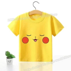 Pkm.store Sommer-Kinder T-Shirts Mit Niedlichen Pokemon Oder Pikachu Motiven