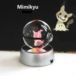 Pkm.store Sonstiges Merchandise-Kristall Pokeball Mit 3D Effekt Realxo Mewtu Pikachu Uvm.