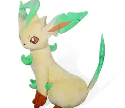 Pkm.store Pokemon Kuscheltiere-Leafeon Folipurba Pokemon Kuscheltier Kuschelig, Ca. 32Cm