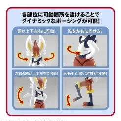 Pkm.store Pokemon Figuren-Liberlo Cinderace Sammelfigur Pokemon Schwert Und Schild