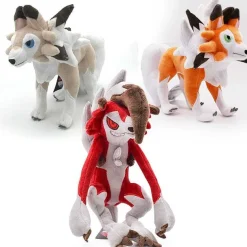Pkm.store Pokemon Kuscheltiere-Lycanroc Wolwerock Plusch Pokemon (Ca. 25Cm) Kuscheltier