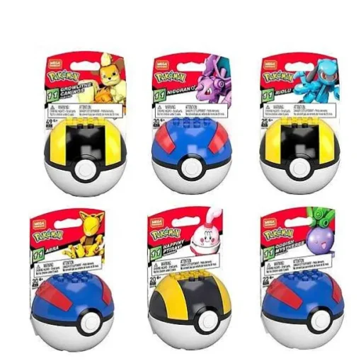 Pkm.store Pokemon Bausteine-Mega Bloks Pokemon Serie Abra Oddish Riolu Ultra Ball Bausteine