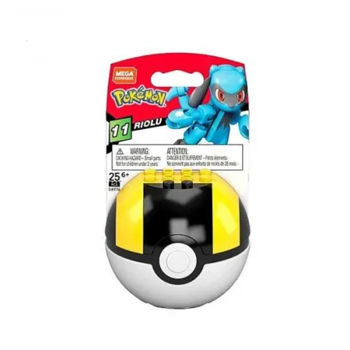 Pkm.store Pokemon Bausteine-Mega Bloks Pokemon Serie Abra Oddish Riolu Ultra Ball Bausteine