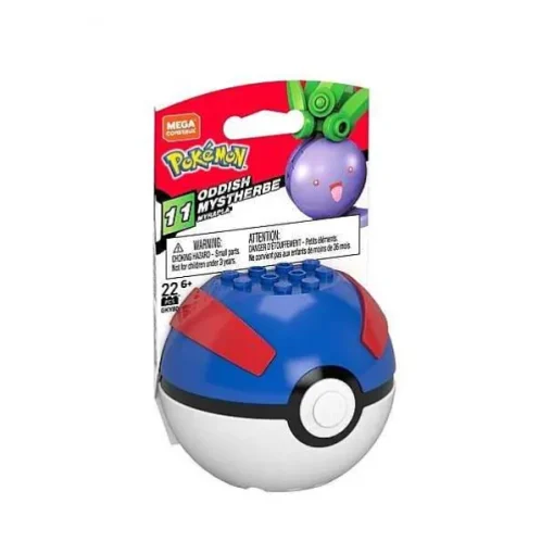 Pkm.store Pokemon Bausteine-Mega Bloks Pokemon Serie Abra Oddish Riolu Ultra Ball Bausteine