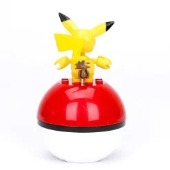 Pkm.store Pokemon Spielzeug-Mega Construx Pokemon Pokeball (Pikachu, Mauzi, Glumanda, Bisasam, Schiggy Pummeluff) Mit Pokemon Ball