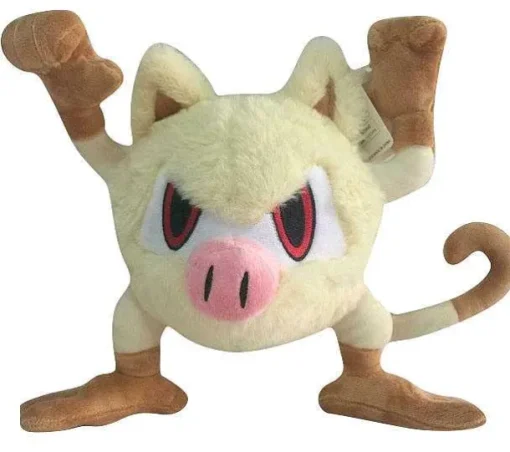 Pkm.store Pokemon Kuscheltiere-Menki Mankey Plusch Pokemon (Ca. 30Cm)