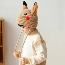 Pkm.store Herbst & Winter-Niedliche Pokemon Winter Cosplay Mützen Fur Kinder