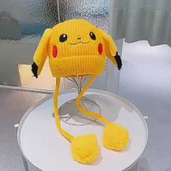 Pkm.store Herbst & Winter-Niedliche Pokemon Winter Cosplay Mützen Fur Kinder